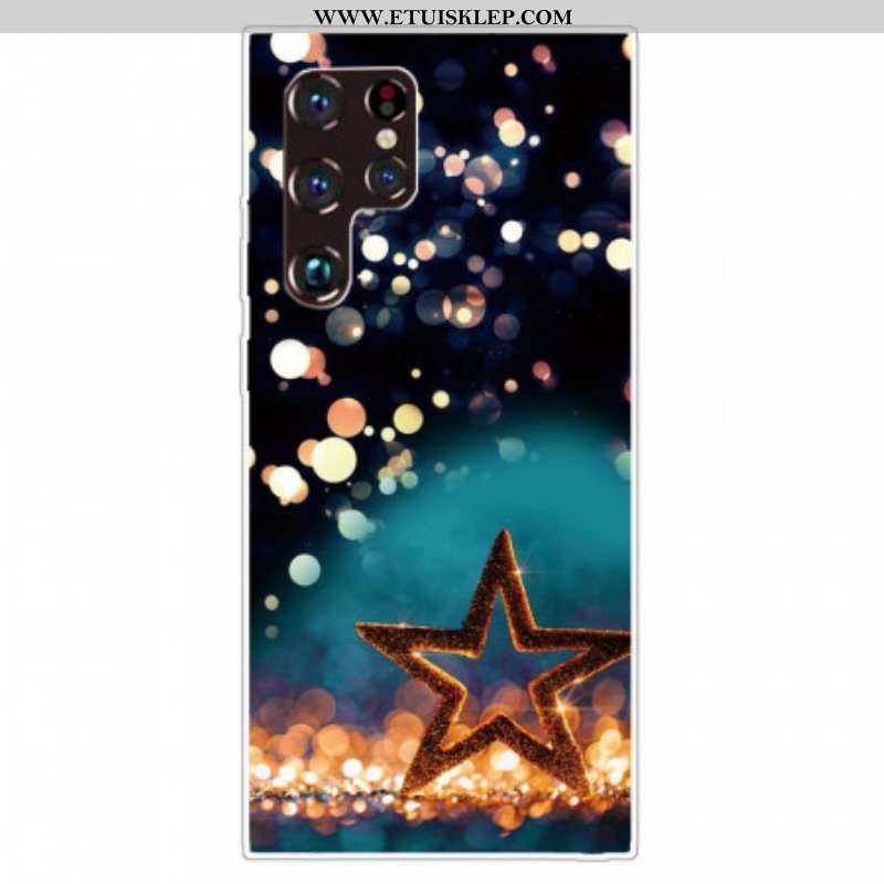 Futerały do Samsung Galaxy S22 Ultra 5G Elastyczna Gwiazda